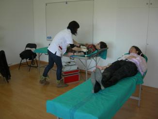 Imatge d'una sessi de donaci de sang